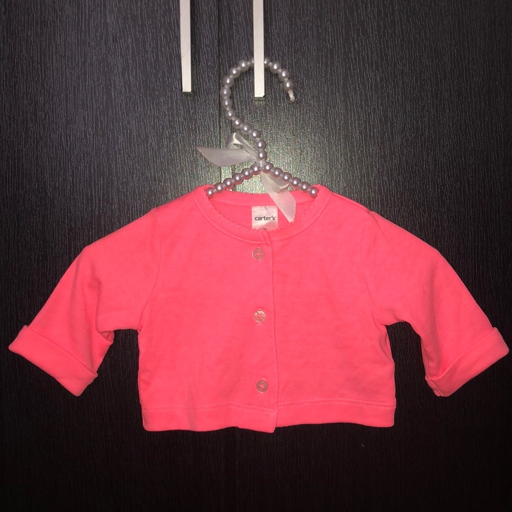Hot pink cardigan
